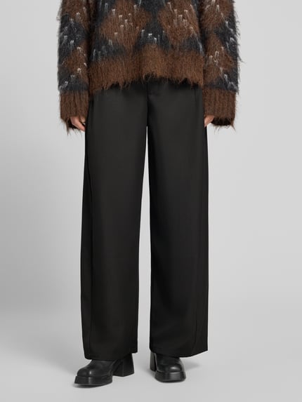 Neo Noir Wide Leg Pants mit Leistentaschen Modell 'Massie' Black 4