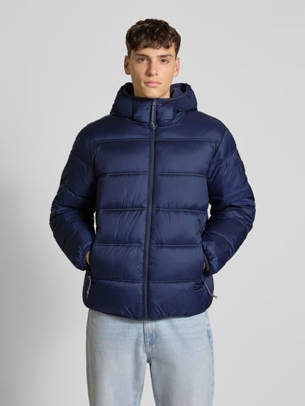 Tommy Jeans Regular fit gewatteerd jack met mesh Donkerblauw - 4