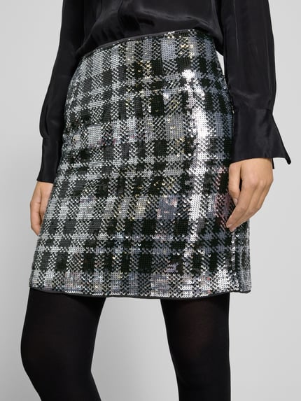 Christian Berg Woman Minirock mit Paillettenbesatz Black 3