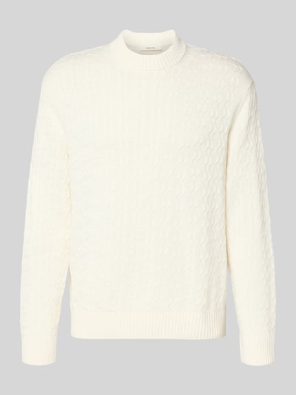 Selected Regular Fit Strickpullover aus reiner Baumwolle Modell 'PHILIP' Offwhite 2