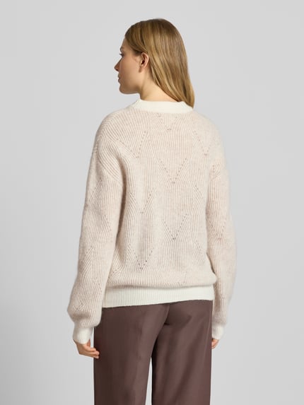 Fynch-Hatton Strickpullover aus Alpaka-Mix mit Rundhalsausschnitt Hellbraun 5