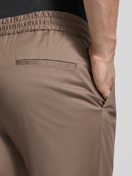 HUGO Regular Fit Schmale Hose aus Baumwoll-Mix Modell 'GETLIN' Hellbraun 3