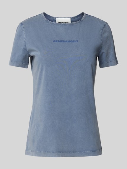 ARMEDANGELS T-Shirt mit Label-Print Modell 'EBAANORA' Lavender 2