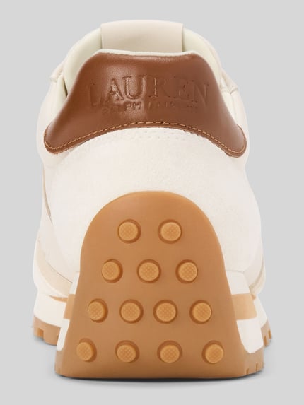 Lauren Ralph Lauren Sneaker aus echtem Rindsleder Weiss 4