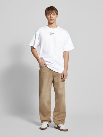 Karl Kani T-Shirt mit Label-Stitching Hellblau 1