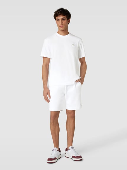 Lacoste T-Shirt mit Logo-Detail Modell 'BASIC ON' Weiss 1