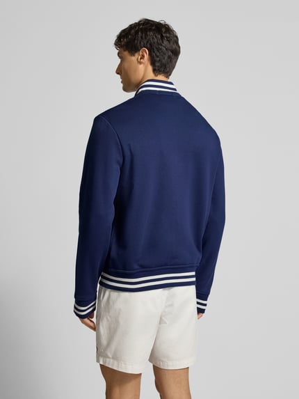 Polo Ralph Lauren College-Jacke mit Label-Stitching und Eingrifftaschen Marine 5