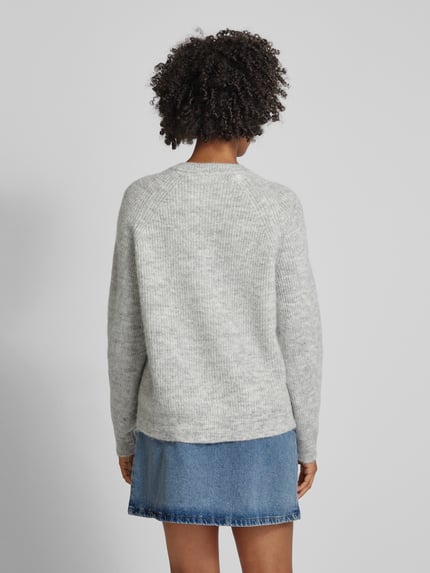 Selected Regular Fit Cardigan aus Woll-Mix mit Alpaka-Anteil Modell 'LULU' Hellgrau Melange 5