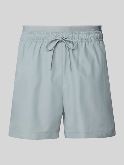 Calvin Klein Underwear Badehose mit elastischem Bund Hellgrau 1