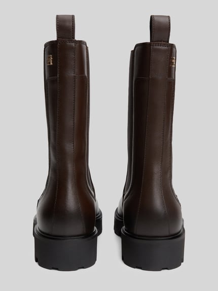 Tommy Hilfiger Laarsjes van echt rundleer Donkerbruin - 5
