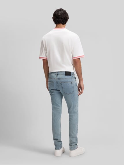 BOSS Orange slim fit jeans van katoenmix model 'DELAWARE' Lichtblauw - 5