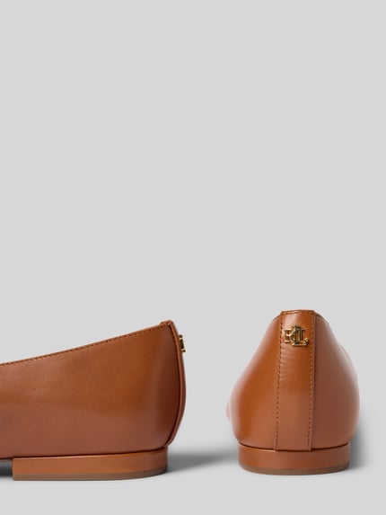 Lauren Ralph Lauren Ballerinas mit strukturierter Sohle Modell 'LONDYN' Cognac 2
