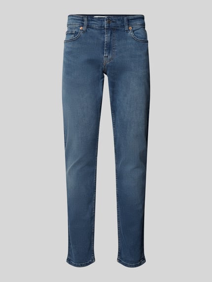 ONLY & SONS Jeansy o kroju slim fit z naszywką z logo model ‘Loom’ Średnioszary 2