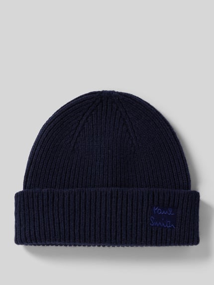 Paul Smith Beanie aus Woll-Kaschmir-Mix Marine 1