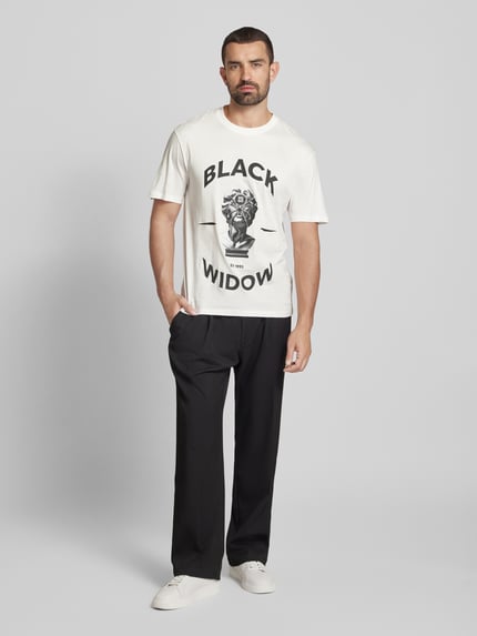HUGO Oversized T-shirt met ronde hals, model 'Dostalgi' Kit - 1