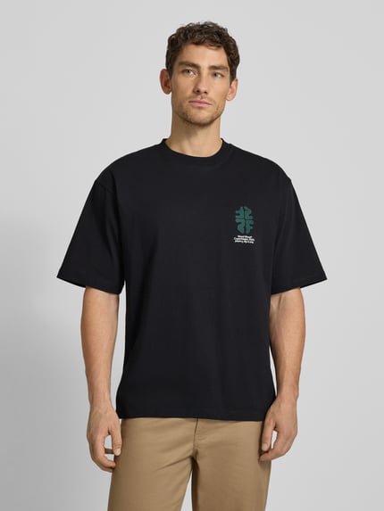 Wood Wood T-Shirt mit Rundhalsausschnitt Modell 'Gary' Black 4