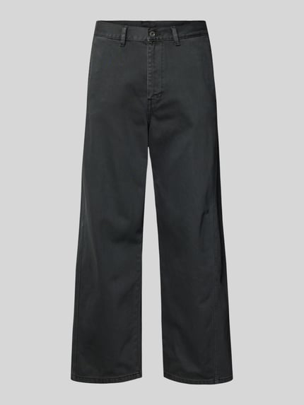 Spodnie materiałowe o kroju straight fit z czystej bawełny Shop The Look MANNEQUINE