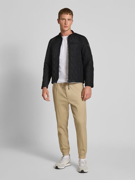 Replay Steppjacke mit Reißverschlusstaschen und Label-Detail Black 1