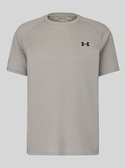 Under Armour Regular Fit Sport-T-Shirt mit Logo-Print Beige 2