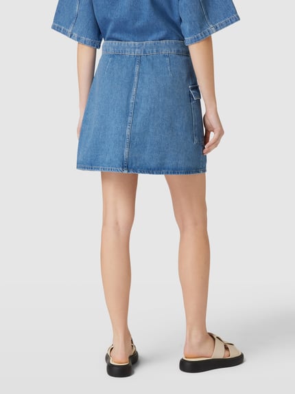 Katharina Damm X P&C* Exclusieve collectie - jeansrok in wikkellook Lichtblauw gemêleerd - 5