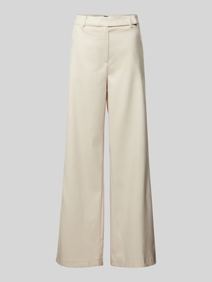 Wide Leg Stoffhose mit Leinen-Anteil Shop The Look MANNEQUINE
