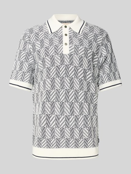 JACK & JONES Premium Regular Fit Poloshirt mit Label-Detail Modell 'CODY' Weiss 2