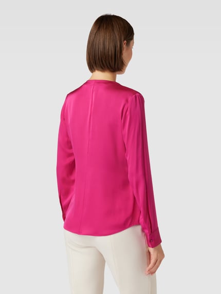 BOSS Blouseshirt met plooien, model 'Banorah' Felroze - 5