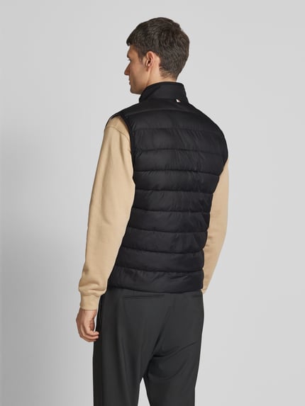BOSS Steppweste mit Label-Print Modell 'Cenito' Black 5