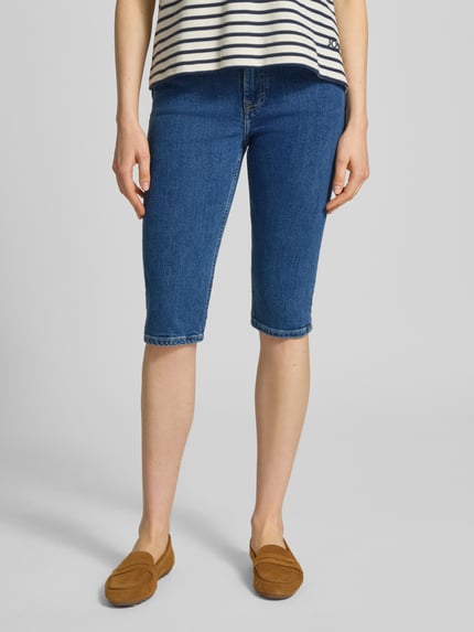GANT Slim Fit Bermudas mit Eingrifftaschen Blau Melange 4