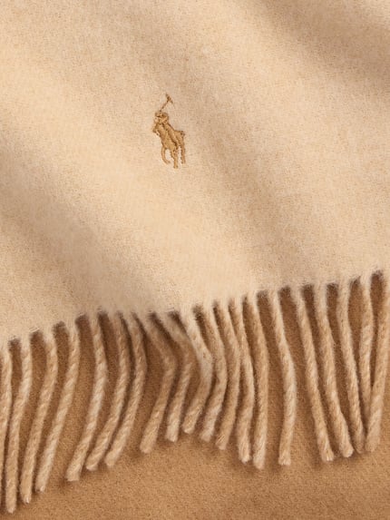 Polo Ralph Lauren Sjaal van pure wol met gestikt logo Camel - 2