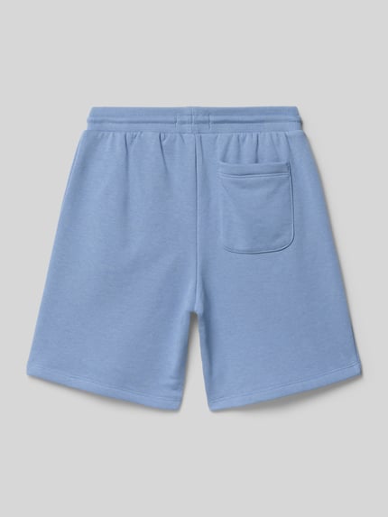 Calvin Klein Jeans Regular Fit Sweatshorts aus Baumwoll-Mix Hellblau 3