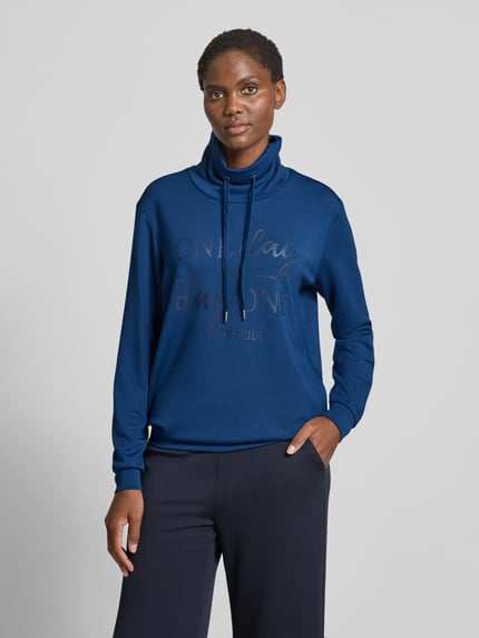 Soyaconcept Bluza ze stójką i tunelem model ‘BANU’ Królewski niebieski 4