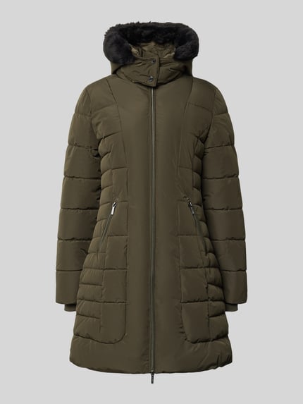 Jake*s Collection Płaszcz pikowany zapinany na zamek błyskawiczny dwustronny Ciemnozielony 2