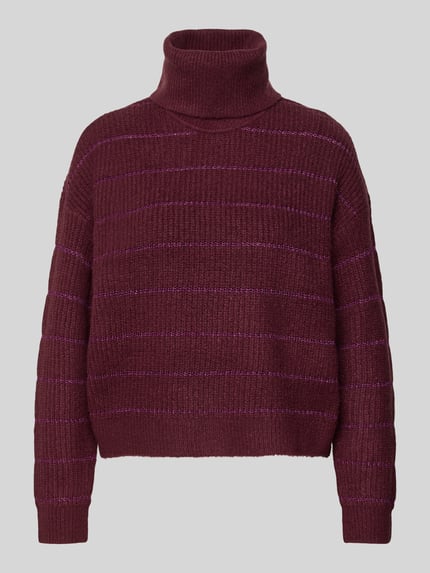 VILA Regular Fit Pullover mit Rollkragen Modell 'Zaza' Pflaume 2