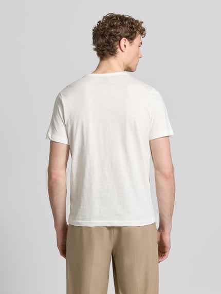 LERROS T-shirt met korte knoopsluiting Offwhite - 5