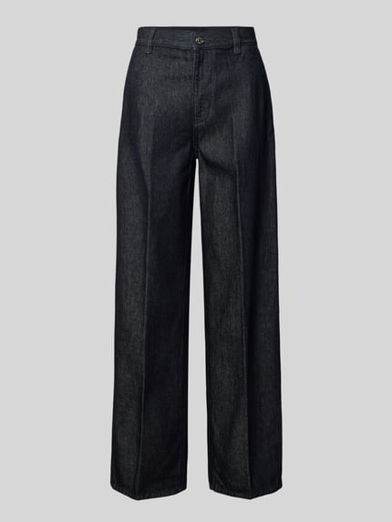Calvin Klein Jeans Jeans met wijde pijpen en persplooien Jeansblauw - 2
