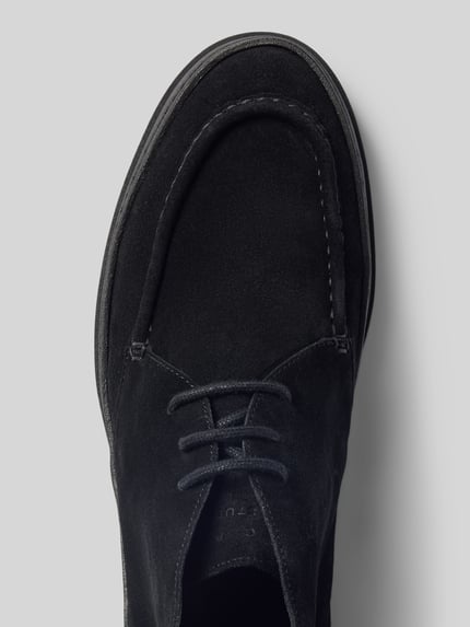 Copenhagen Schnürschuhe aus Rindvelours mit Profilsohle Black 3