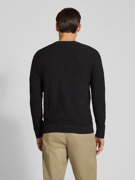 Tom Tailor Denim Pullover aus reiner Baumwolle mit Crew Neck Black 5
