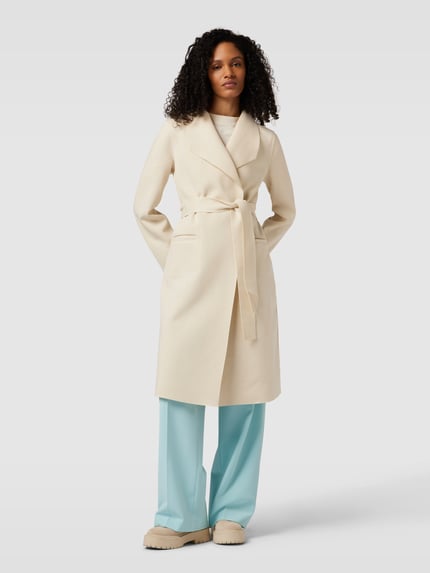 VILA Lange jas met reverskraag, model 'juice' Beige - 4