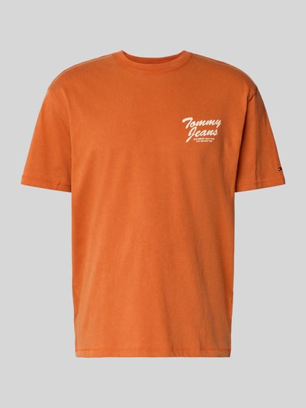 Tommy Jeans Relaxed Fit T-Shirt aus reiner Baumwolle Orange 2
