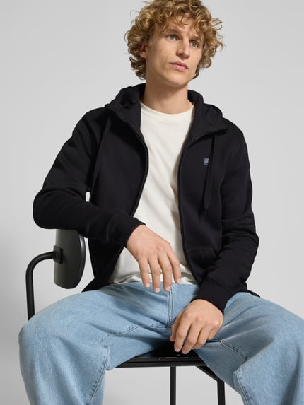 G-Star RAW Sweatjacke mit Stehkragen Modell 'Premium core' Black 3