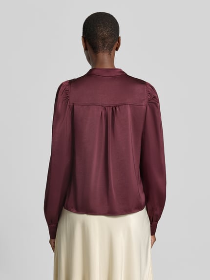 Neo Noir Langarmbluse mit Stretch-Anteil Modell 'Rosslyn' Bordeaux 5