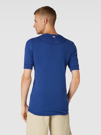 SCHIESSER T-Shirt mit kurzem Knopfverschluss Modell 'Henley' Royal 5