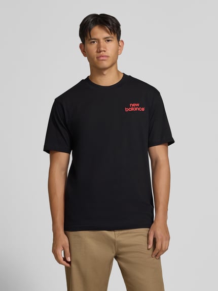 New Balance Regular Fit T-Shirt aus reiner Baumwolle Modell 'INTELLIGENT' Black 4