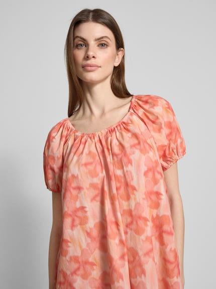 Moves Mini-jurk met ronde hals, model 'Kenna' Roze - 3