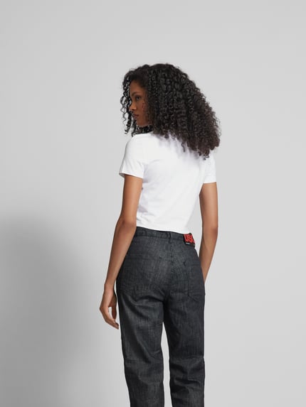 Dsquared2 Kort t-shirt met labelprint Wit - 5
