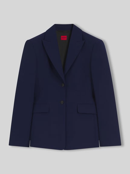 HUGO Regular Fit Blazer mit 2-Knopf-Verschluss Marine 2