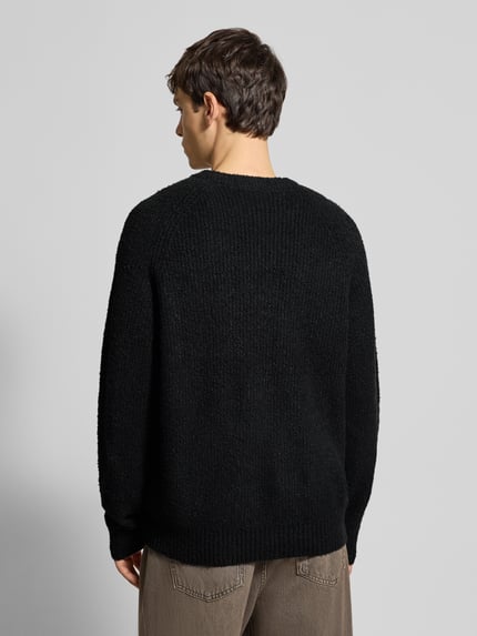 ONLY & SONS Relaxed Fit Strickpullover aus Baumwoll-Mix Modell 'DALE LIFE' Black 5