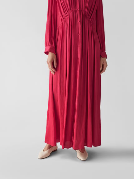 Forte Forte Maxi-jurk met zijdedeel Rood - 6