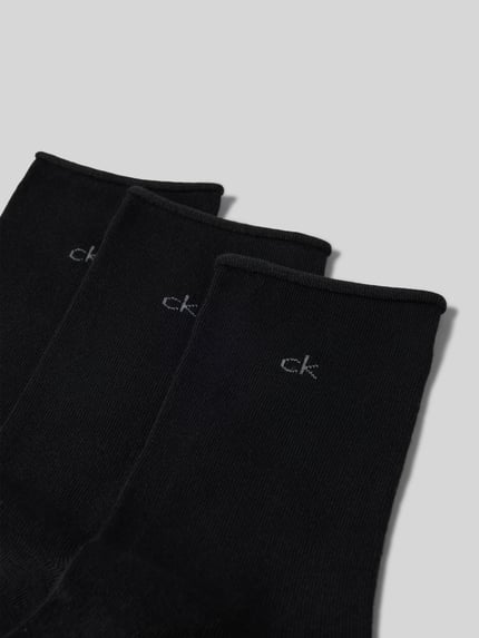 CK Calvin Klein Sokken met logostitching in een set van 3 paar Zwart - 2